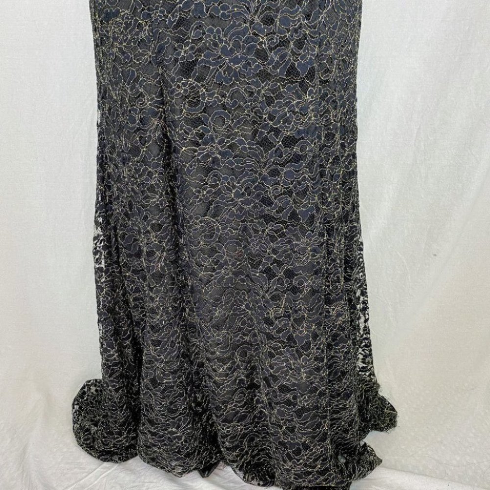Marchesa Notte Gilded Gold Strapless Gown $1395 - Picture 4 of 10